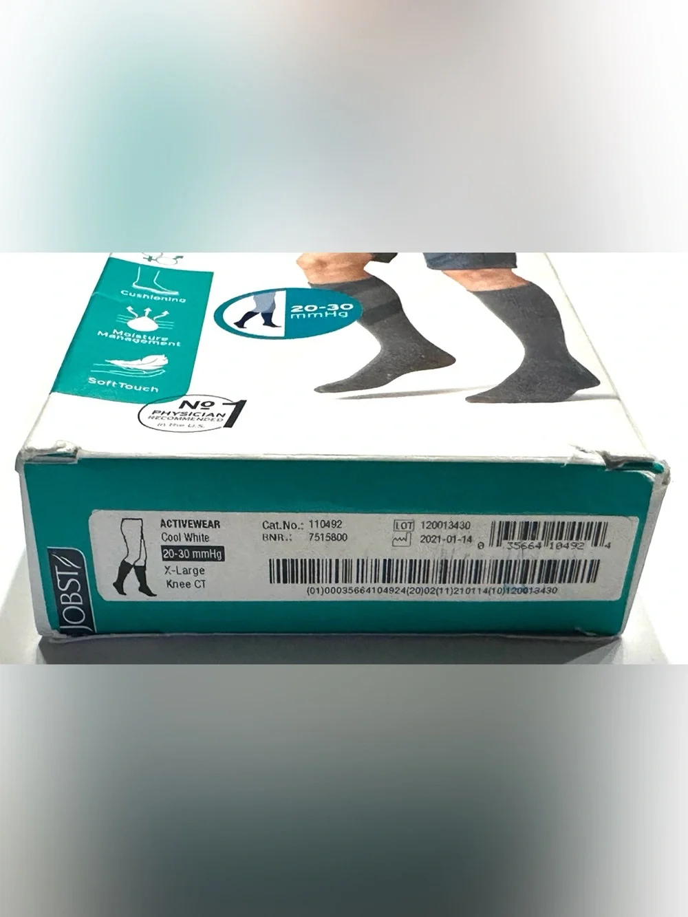 NEW JOBST ActiveWear 20-30 mmHg Firm Support Unisex Athletic Knee Highs Stocking